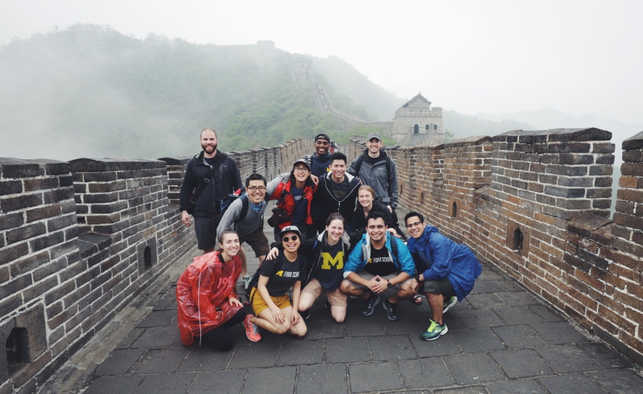 Ford students at the Great Wall of China